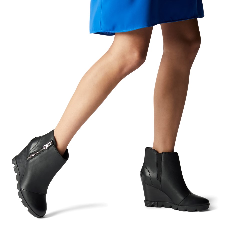 Women's Joan Uptown Zip Bootie Sorel Australia Quarry-Black