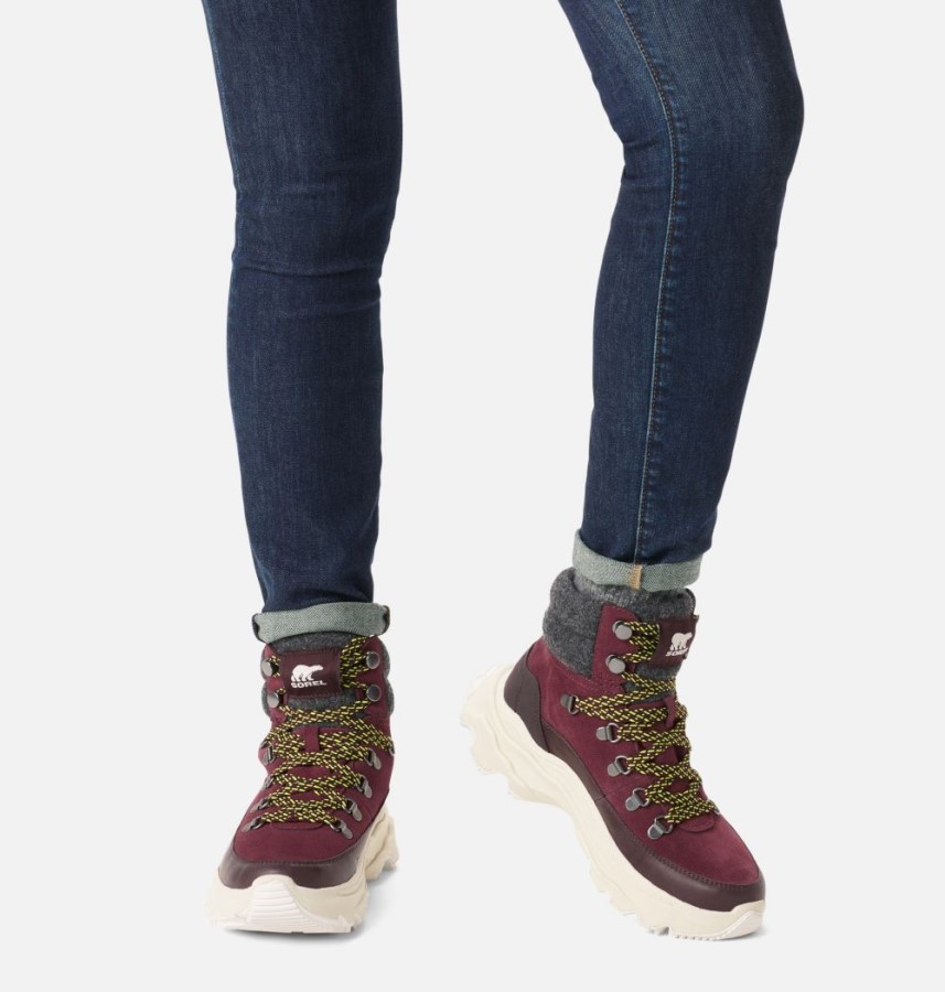Women's Kinetic Breakthru Conquest Waterproof Bootie Sorel Australia New Cinder-Bloodstone