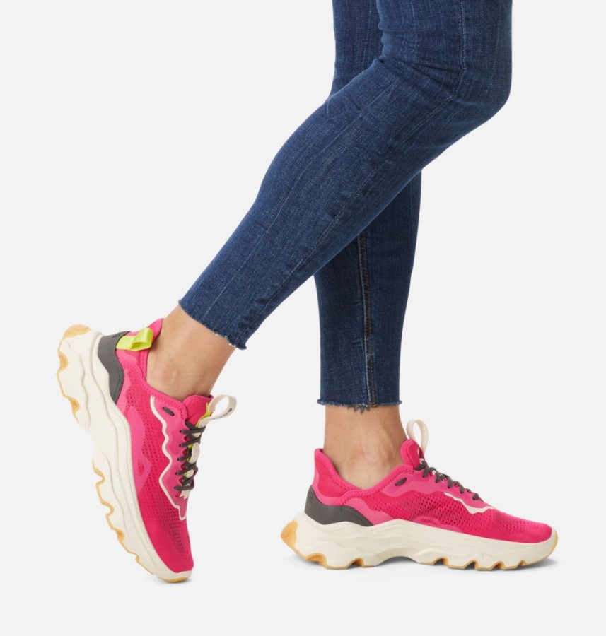 Women's Kinetic Breakthru Day Lace Sneaker Sorel Australia Cactus Pink-Jet