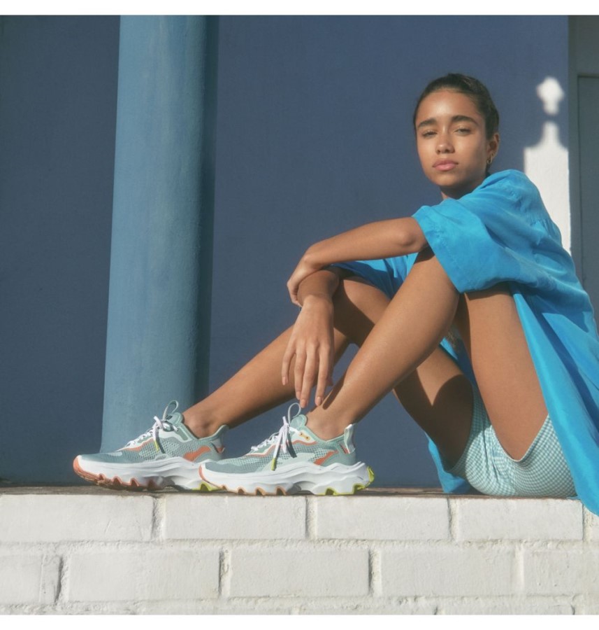 Women's Kinetic Breakthru Day Lace Trainer Crushed Blue-White Sorel Australia