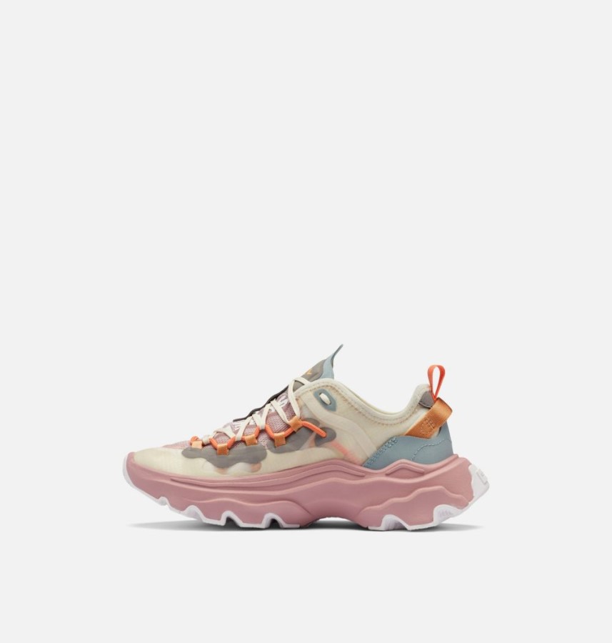 Women's Kinetic Breakthru Tech Lace Sneaker Chalk-Eraser Pink Sorel Australia