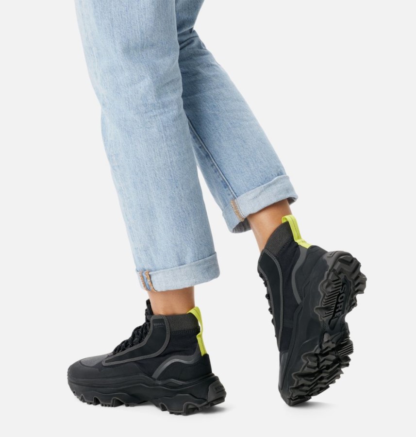 Women's Kinetic Breakthru Venture Mid Boot Black-Jet Sorel Australia