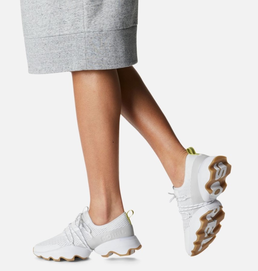 Women's Kinetic Impact Lace Sneaker White-Gum 16 Sorel Australia