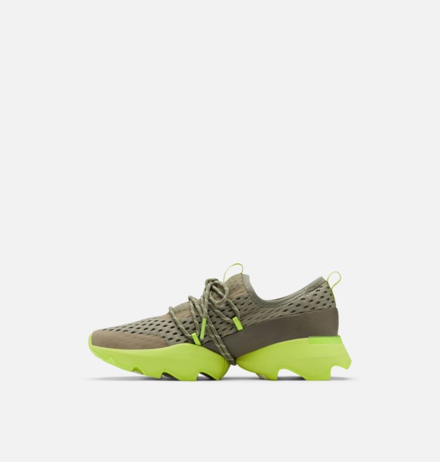 Women's Kinetic Impact Lace Trainer Sage-Acid Green Sorel Australia