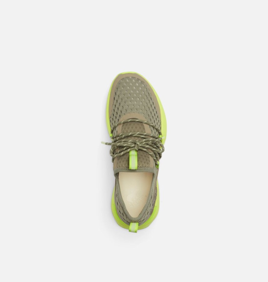 Women's Kinetic Impact Lace Trainer Sage-Acid Green Sorel Australia
