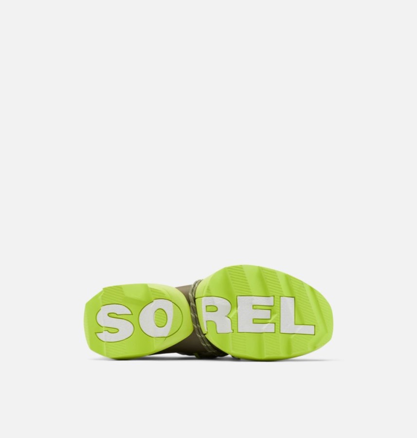 Women's Kinetic Impact Lace Trainer Sage-Acid Green Sorel Australia