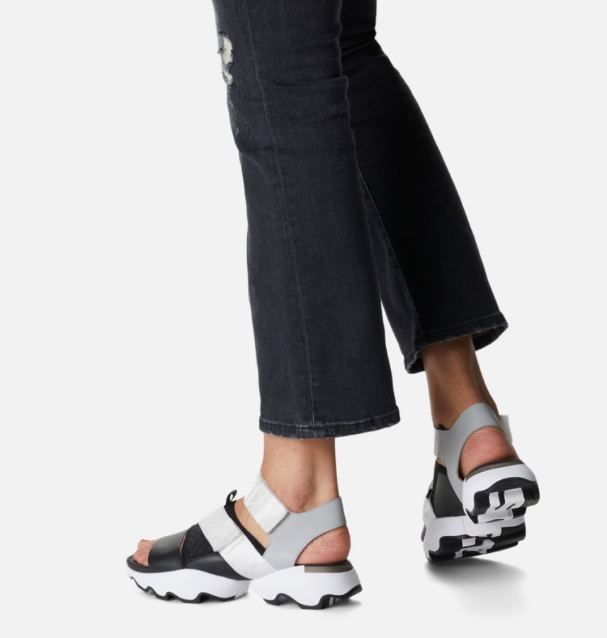 Women's Kinetic Impact Sandal Sorel Australia White-Black