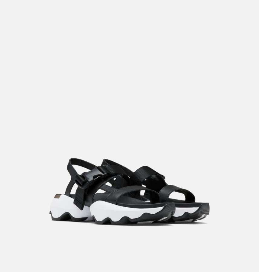 Women's Kinetic Impact Sling Sandal Sorel Australia Black-White