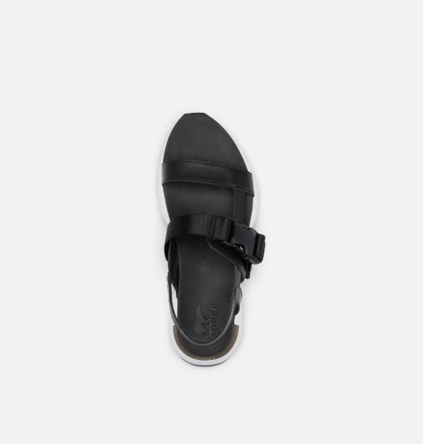 Women's Kinetic Impact Sling Sandal Sorel Australia Black-White