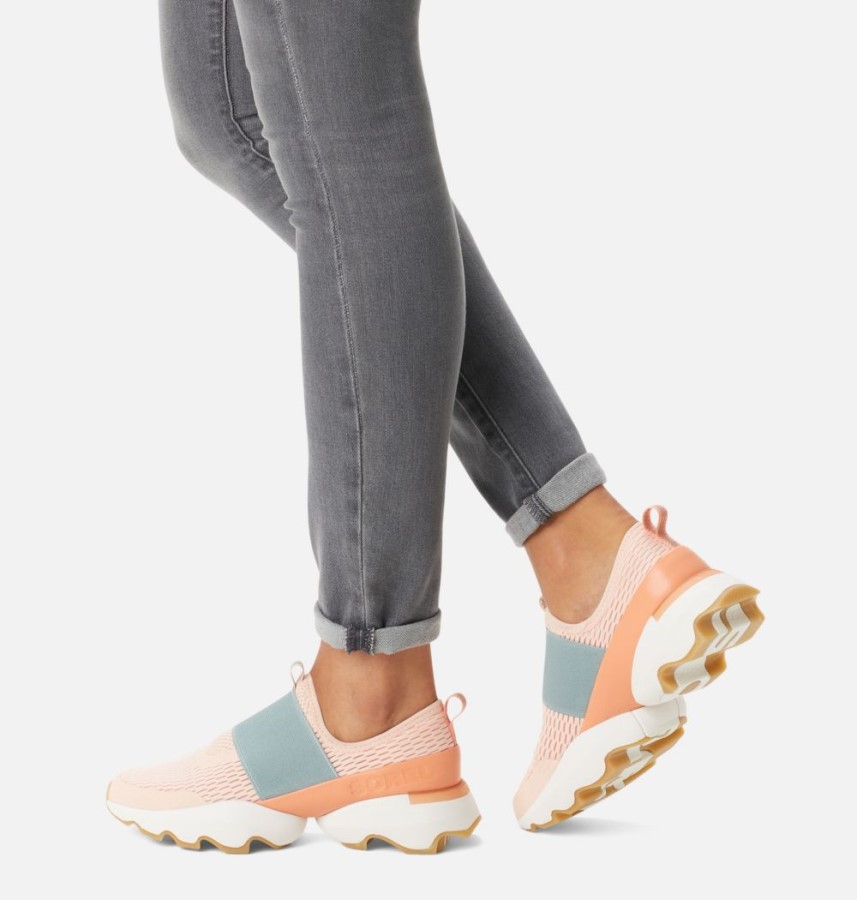 Women's Kinetic Impact Strap Sneaker Peach Blossom-Paradiso Peach Sorel Australia