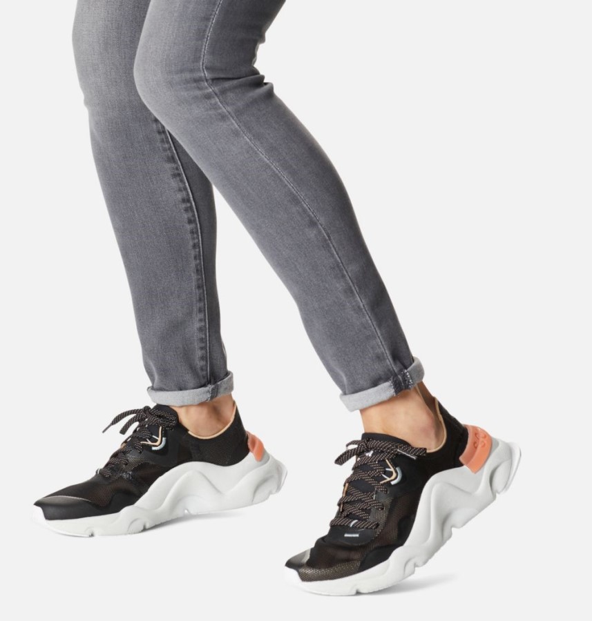Women's Kinetic Rnegd Float Sneaker Black-Faded Spark Sorel Australia