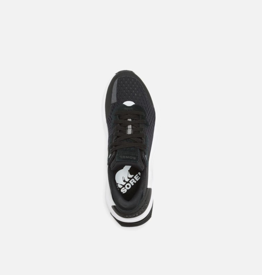 Women's Kinetic Rnegd Lace Sneaker Sorel Australia Black-White