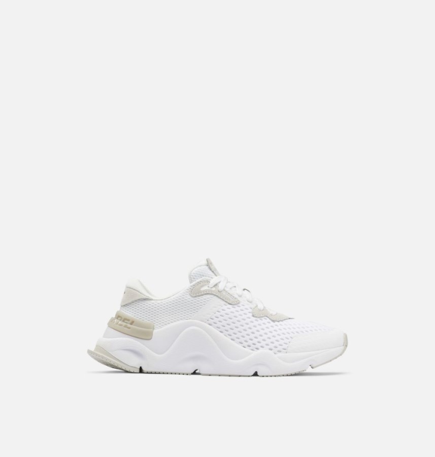Women's Kinetic Rnegd Lace Sneaker White-Light Dove Sorel Australia