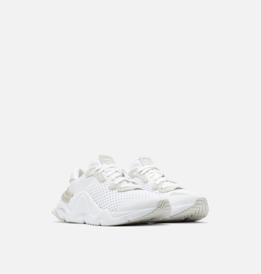 Women's Kinetic Rnegd Lace Sneaker White-Light Dove Sorel Australia