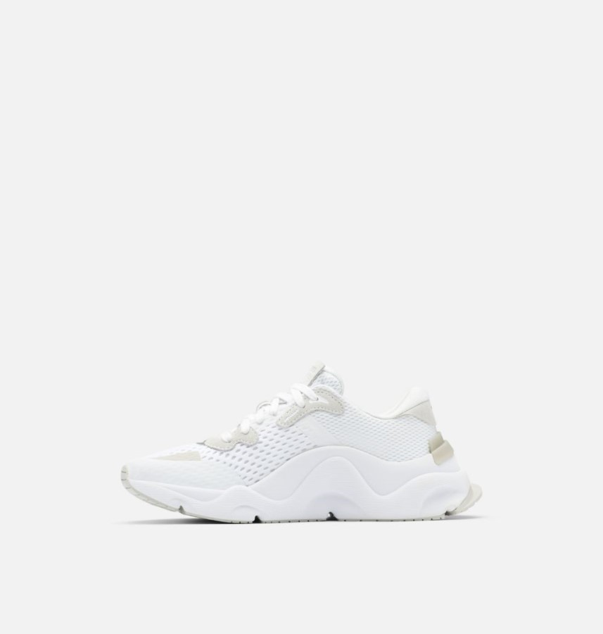 Women's Kinetic Rnegd Lace Sneaker White-Light Dove Sorel Australia