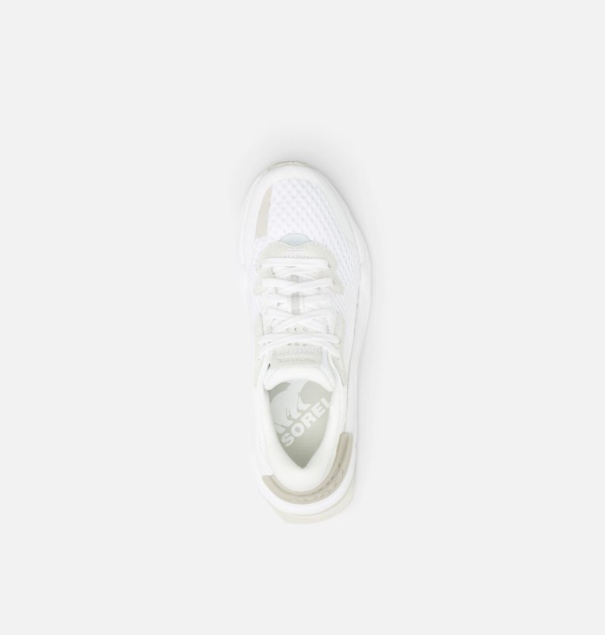 Women's Kinetic Rnegd Lace Sneaker White-Light Dove Sorel Australia