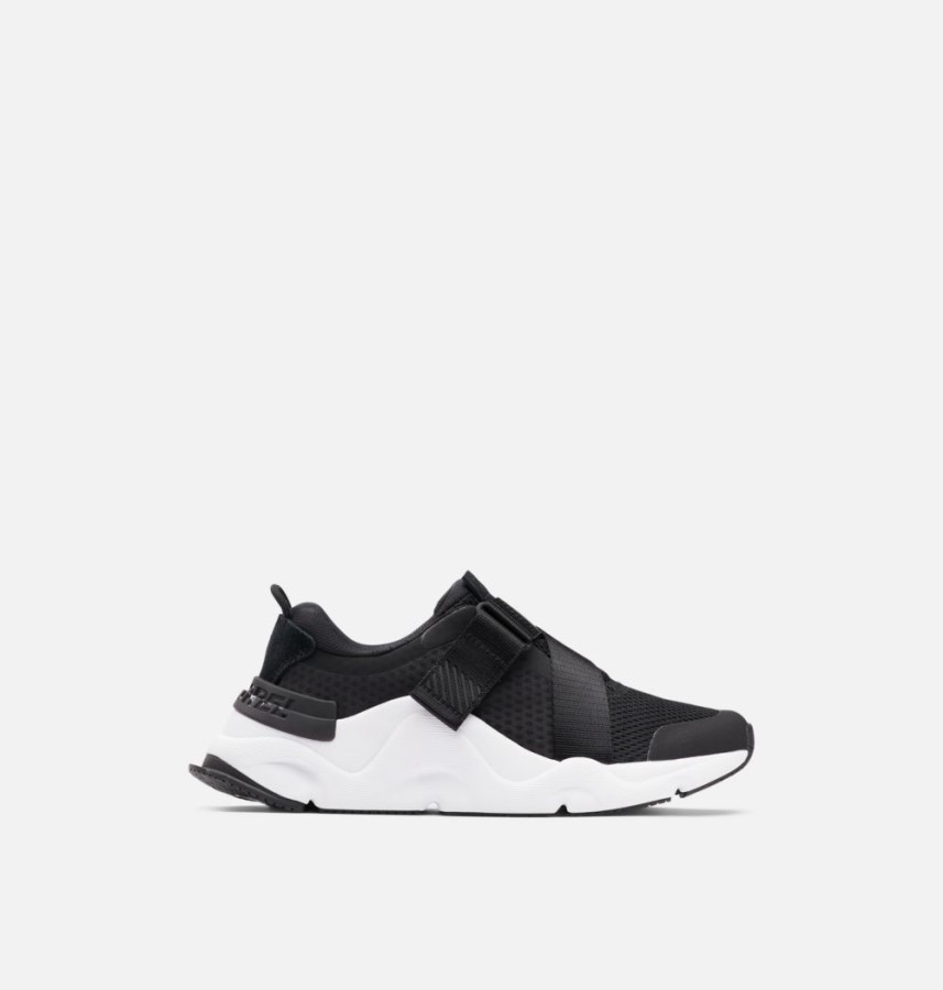 Women's Kinetic Rnegd Strap Trainer Black-White Sorel Australia