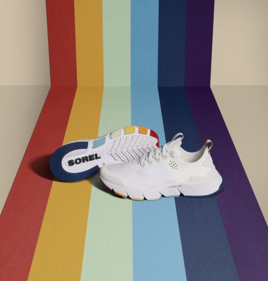 Women's Kinetic Rush Sneaker White-White Sorel Australia