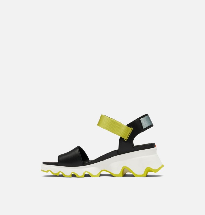 Women's Kinetic Sandal Black-Sea Salt Sorel Australia