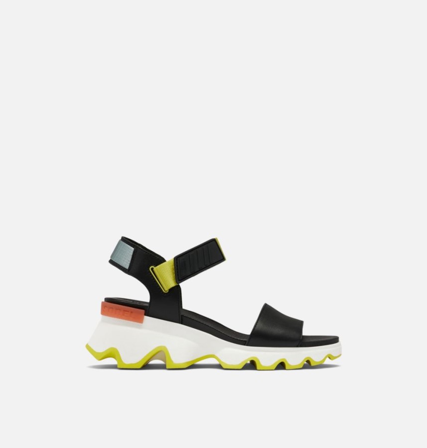 Women's Kinetic Sandal Black-Sea Sorel Australia