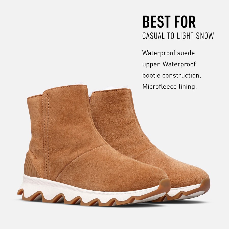 Women's Kinetic Short' Ankle Boots Camel Brown Natural Sorel Australia