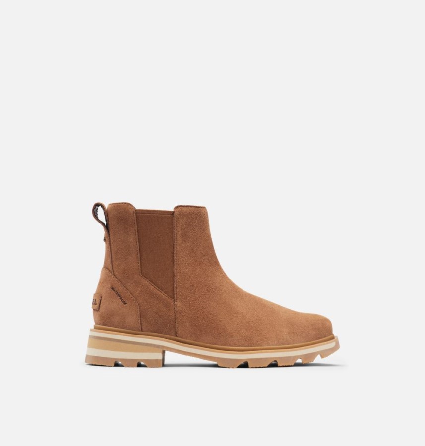 Women's Lennox Chelsea Bootie Velvet Tan-Gum 2 Sorel Australia