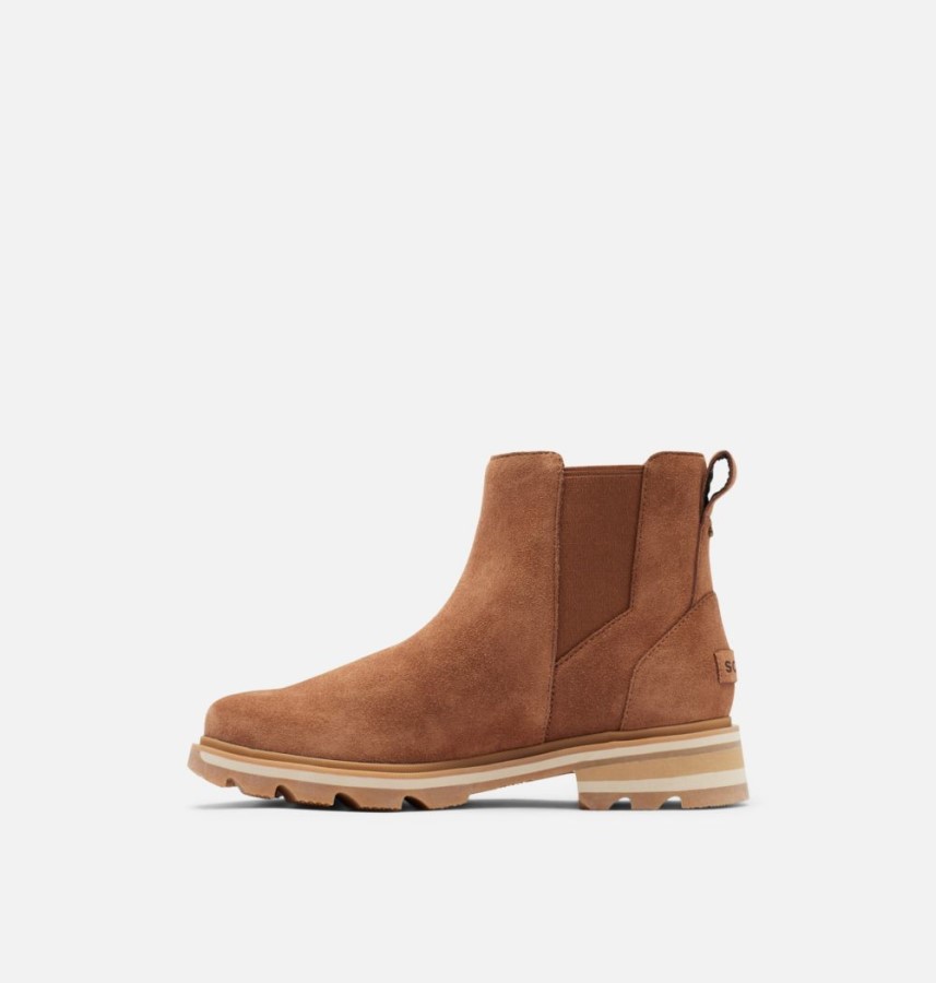 Women's Lennox Chelsea Bootie Velvet Tan-Gum 2 Sorel Australia
