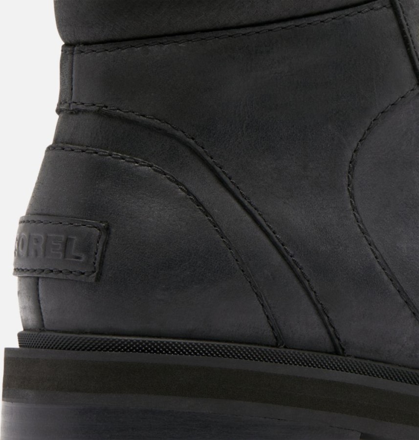Women's Lennox Hiker Stkd Boot Black-Black Sorel Australia