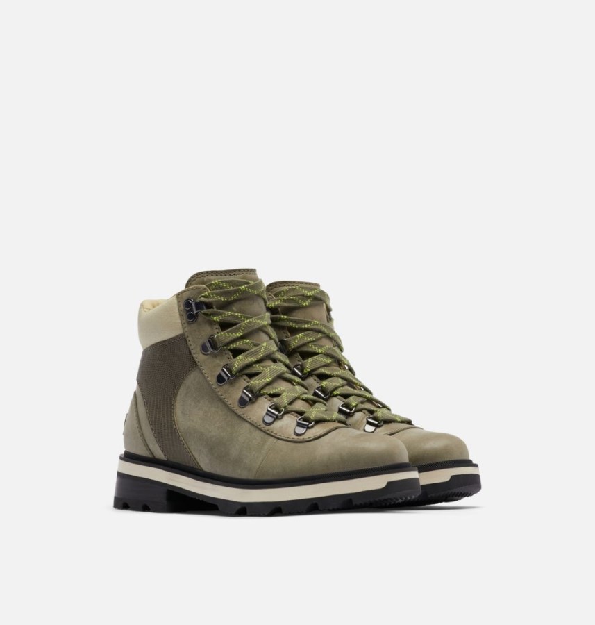 Women's Lennox Hiker Stkd Boot Sorel Australia Stone Green-Laurel Leaf