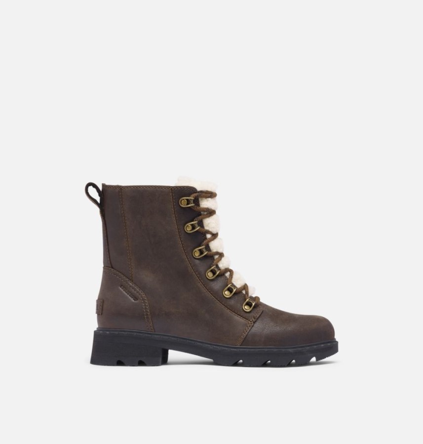 Women's Lennox Lace Cozy Boot Sorel Australia Blackened Brown