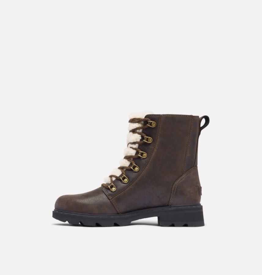 Women's Lennox Lace Cozy Boot Sorel Australia Blackened Brown