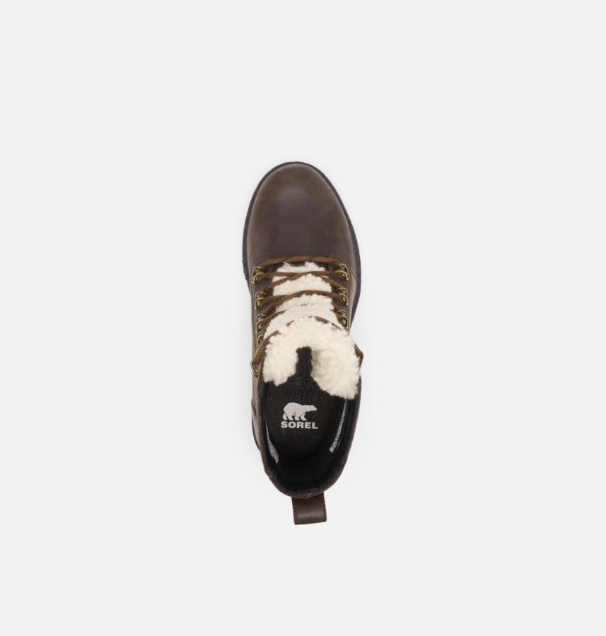Women's Lennox Lace Cozy Boot Sorel Australia Blackened Brown