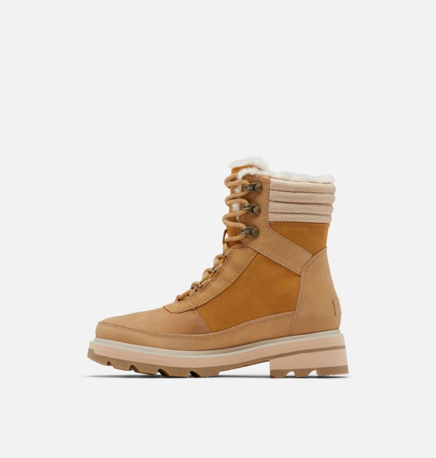 Women's Lennox Lace Cozy Stkd Boot Sorel Australia Geo Yellow-Curry