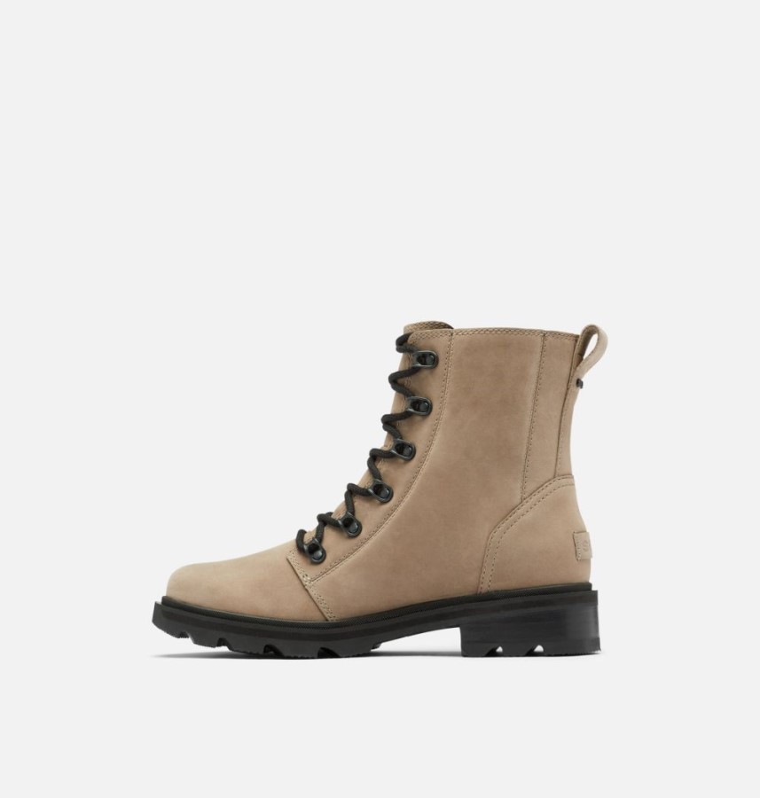 Women's Lennox Lace Waterproof Boot Omega Taupe-Black Sorel Australia