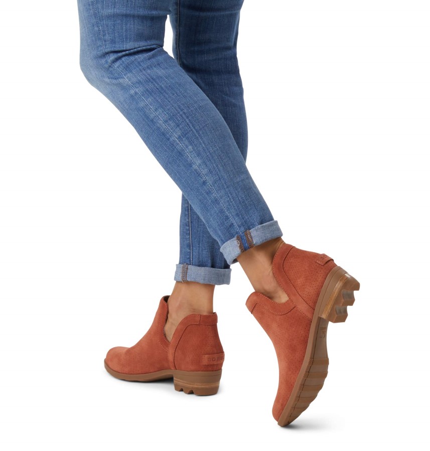 Women's Lolla Cut-Out Bootie Brown Sorel Australia