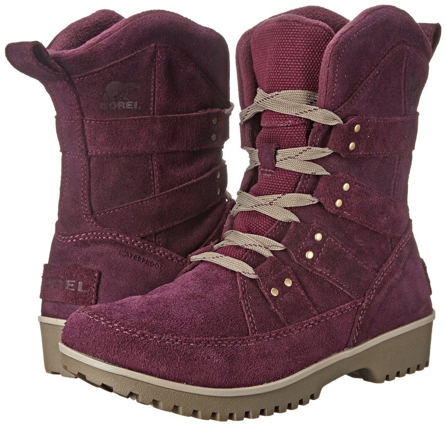 Women's Meadow Lace Boots Sorel Australia Purple Dahlia