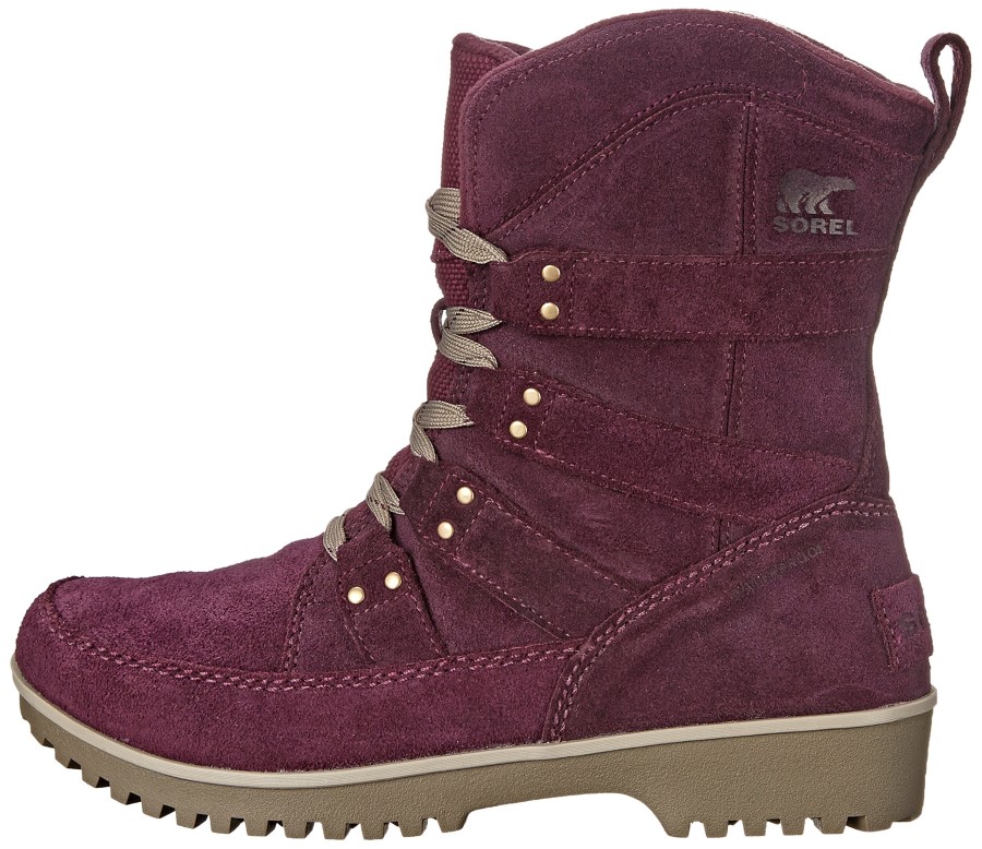 Women's Meadow Lace Boots Sorel Australia Purple Dahlia