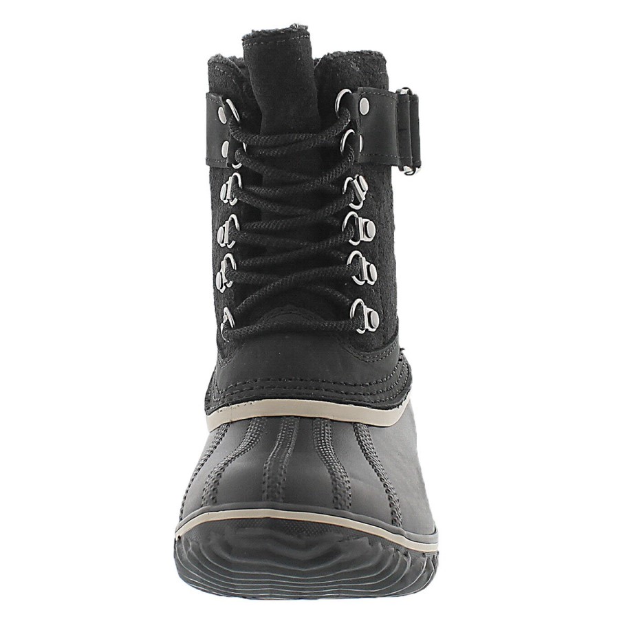 Women's Mid Calf Boot Black Silver Sage Sorel Australia