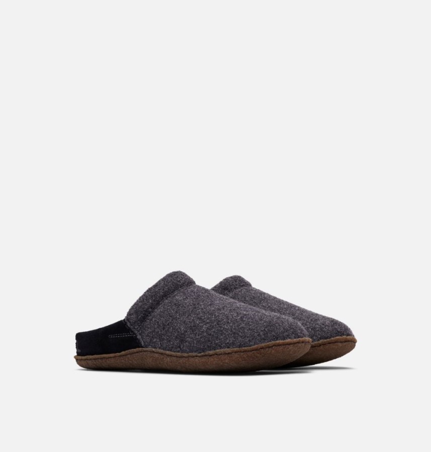 Women's Nakiska Scuff Slipper Black-Natural Sorel Australia