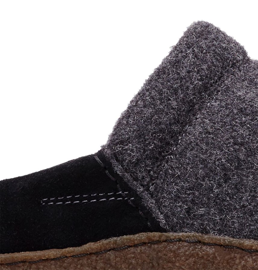 Women's Nakiska Scuff Slipper Black-Natural Sorel Australia