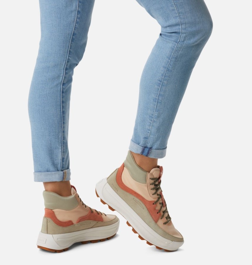 Women's Ona 503 Mid Sneaker Nova Sand-Paradox Pink Sorel Australia