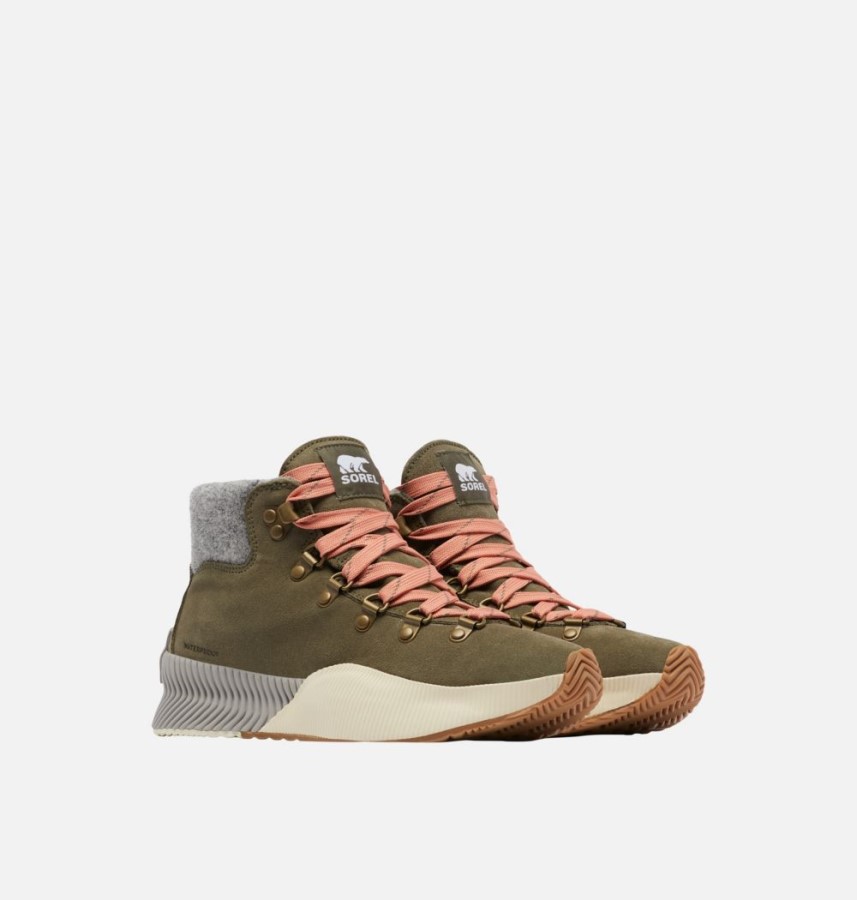 Women's Out N About Iii Conquest Boot Sorel Australia Stone Green-Paradox Pink