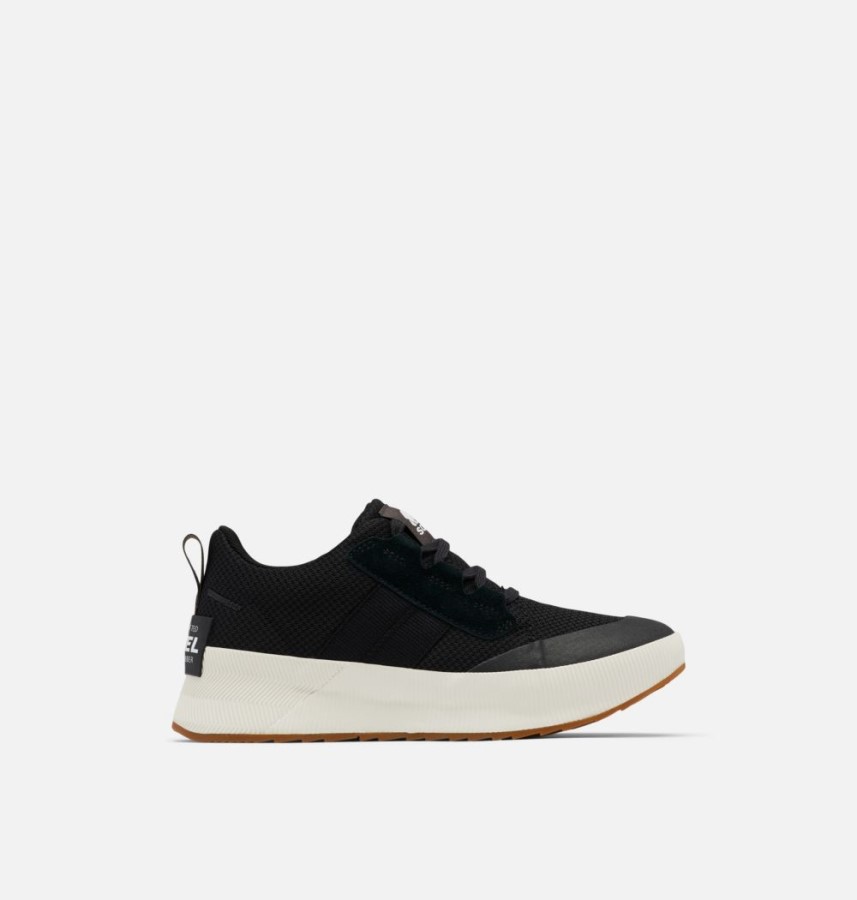 Women's Out N About Iii Low Sneaker Black-Sea Salt Sorel Australia