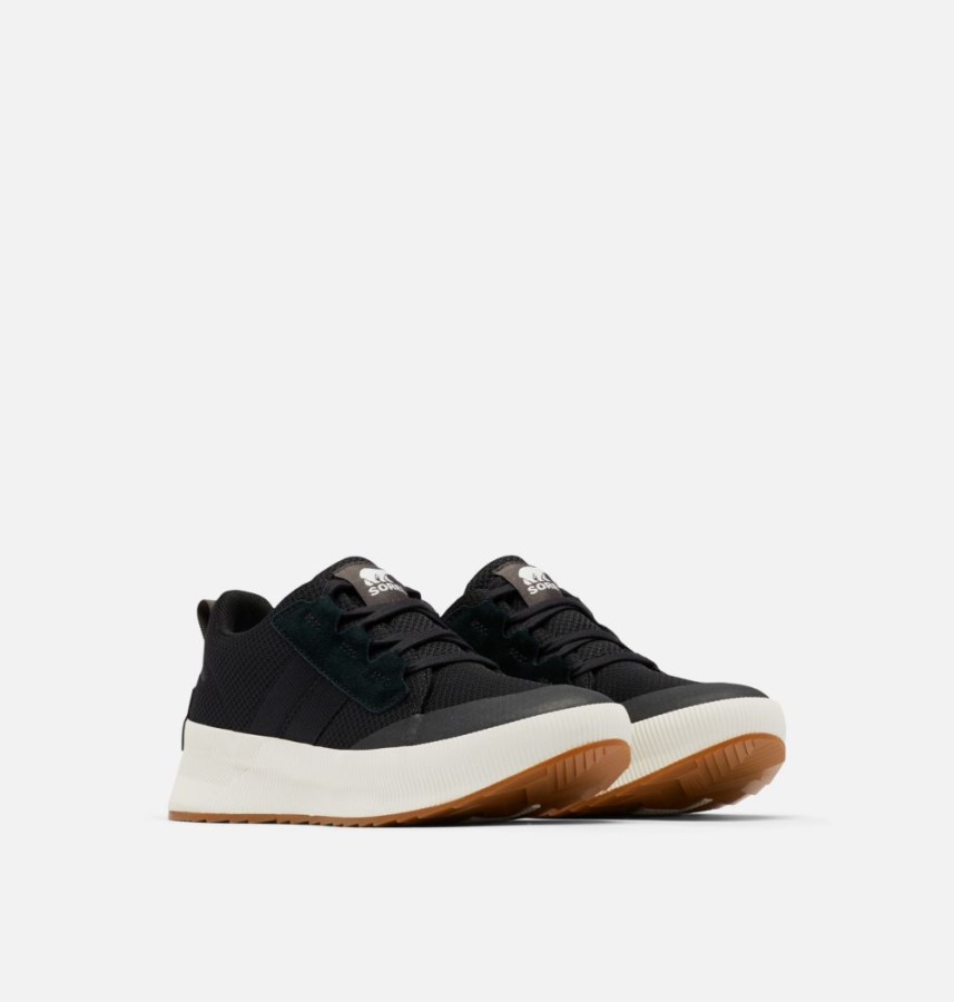 Women's Out N About Iii Low Sneaker Black-Sea Salt Sorel Australia
