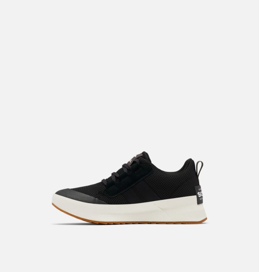 Women's Out N About Iii Low Sneaker Black-Sea Salt Sorel Australia