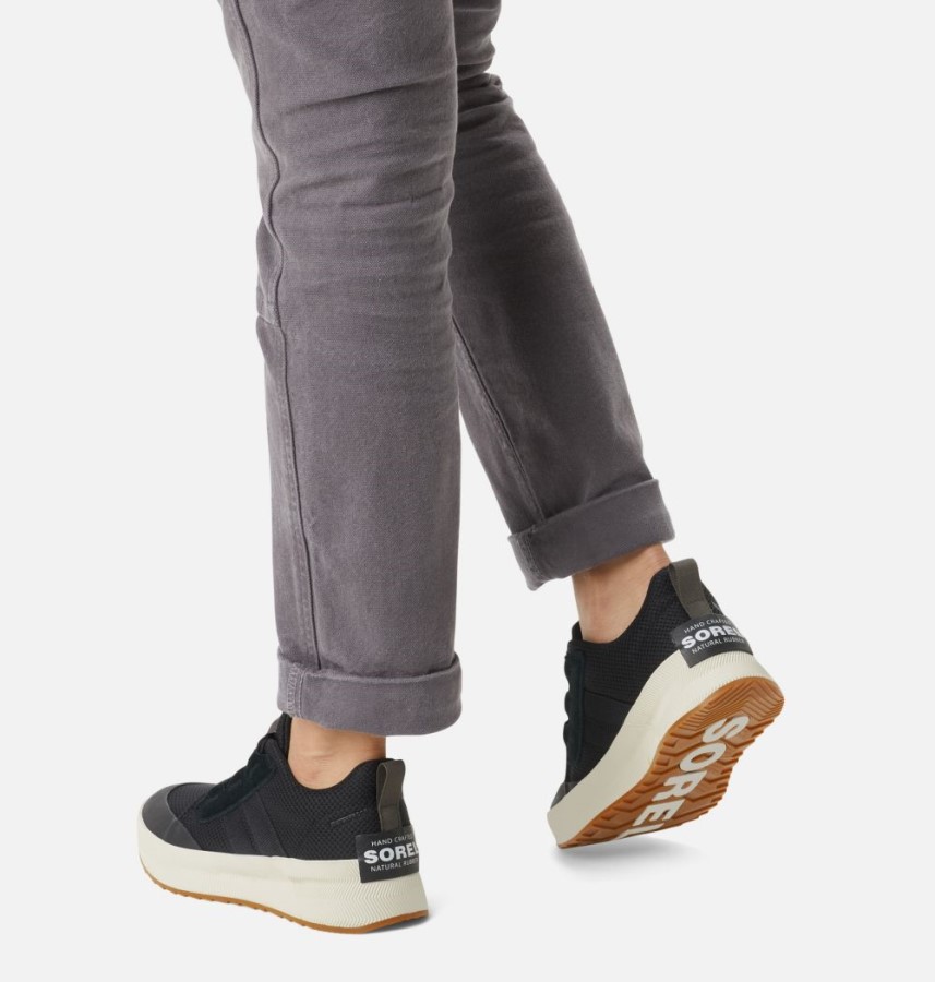 Women's Out N About Iii Low Sneaker Black-Sea Salt Sorel Australia