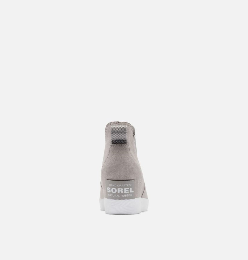Women's Out N About Slip-On Wedge Bootie Sorel Australia Chrome Grey-White