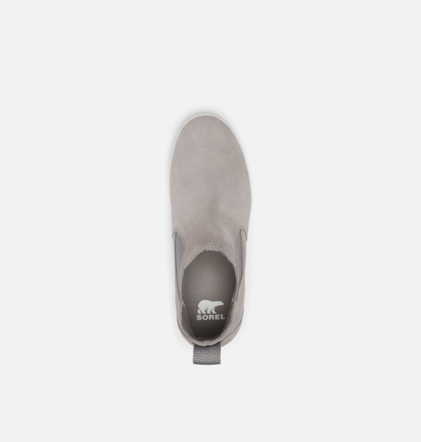 Women's Out N About Slip-On Wedge Bootie Sorel Australia Chrome Grey-White