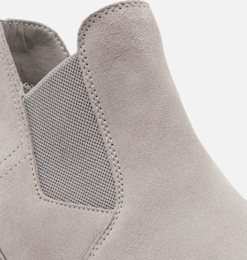 Women's Out N About Slip-On Wedge Bootie Sorel Australia Chrome Grey-White