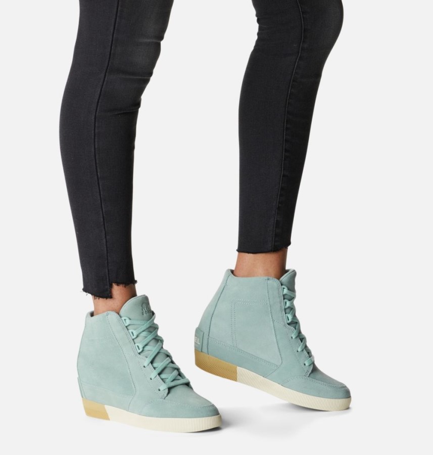 Women's Out 'N About Wedge Bootie Crushed Blue-Chalk Sorel Australia